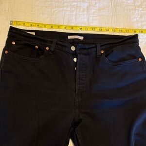 Levi's Black Straight Leg Jeans